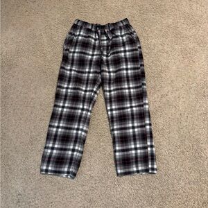 Eddie Bauer Men's Checkered, Plaid Lounge Pants - Black, White, Red
